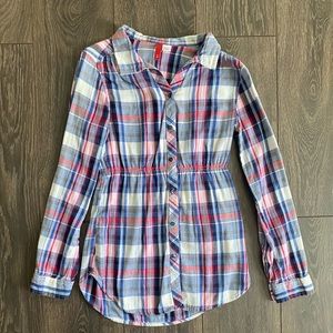 H&M Plaid Top